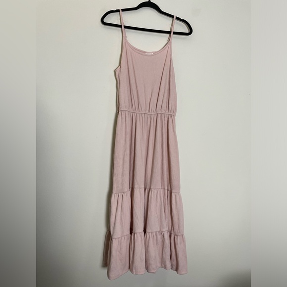 Knox Rose Pale pink Tiered Maxi Dress - M‎ - Picture 1 of 9